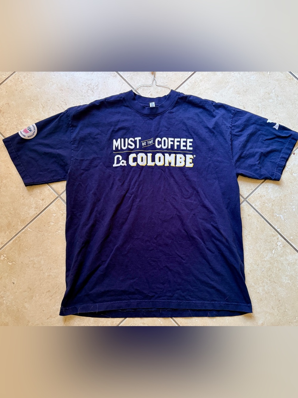 US Soccer La Colombe navy blue T shirt - XL large